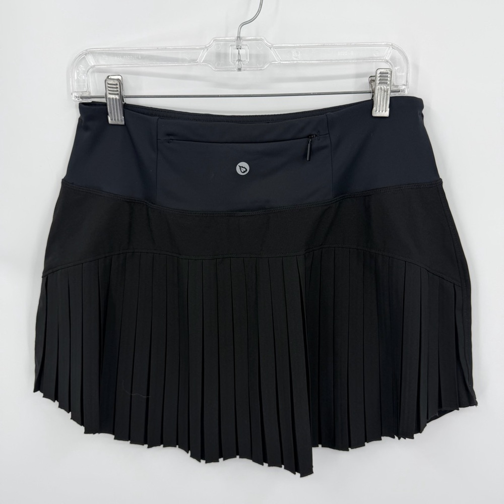 Baleaf women's high-waisted pleated tennis‎ skirt in black sz L